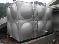 Food Grade tangki penyimpan air minum persegi Panel 10000 baja tahan karat 304 liter tipe pengelasan harga