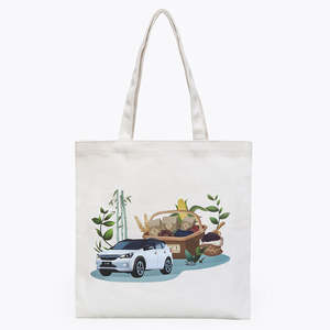 Bolsas de Compra de Lona de Algodón, Reutilizables y Ligeras, Ideales para Ir de Compras, Picnic y Desplazamientos Urbanos - Product Image 1