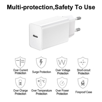 Charger Dinding USB Type C Premium CE/GS EU Plug 5V 2A 10W untuk Earphone/Speaker/Smart Watch/Kipas Mini/Ponsel Nirkabel