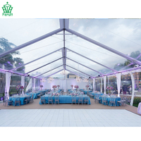 Tentes de réception extérieures neuves de marque d'usine, transparentes, 20*30m, en PVC robuste, pour mariages et fêtes, capacité 500 personnes
