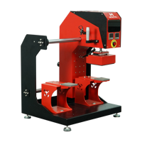 Presse à chaud pneumatique automatique Microtec à double station pour étiquettes et casquettes