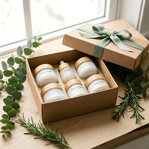 Set di Prodotti per la Routine Quotidiana Biologici, Etichetta Privata OEM, <span class=keywords><strong>Crema</strong></span> Viso Vegana, Siero, Detergente, Tonico, Lozione, Set Regalo per la Cura della Pelle Naturale e Cruelty-Free - Product Image 5