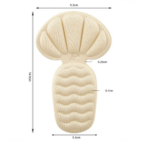 2Pcs Épaisseur Éponge Talon Autocollants Coussin de Chaussure Protecteur de Talon Ajusteur Talons Hauts Inserts Coussinets Demi-Semelles