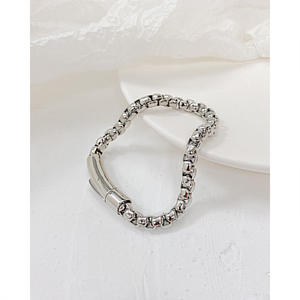 Pulseras de cadena gruesas de acero inoxidable chapadas en oro/Negro, joyería de Cable trenzado grueso, pulseras de cadena de Metal para hombres y mujeres - Product Image 4