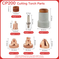 Usine en gros Lincoln Torches Remplacements LC105 Bouchon de retenue W03X0893-66A Tomahawk 1538 Cuivre Gaz Plasma Cutter