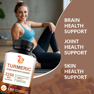 Private Label <b>Turmeric</b> Capsules Improve Immune Muscle Support Herbal Supplement with Ginger <b>Black</b> Pepper <b>Turmeric</b> Capsules - Product Image 4