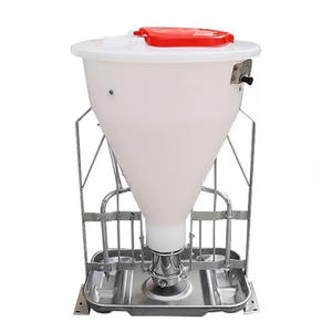 Nuevo Comedero Automático para Cerdos, Equipo para Granjas, Bandeja de Acero Inoxidable, Tolva de Plástico, Bebedero para <span class=keywords><strong>Lechones</strong></span>, Engorde, Fácil de Operar - Product Image 1