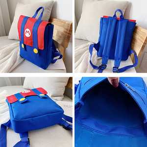 Sac à dos pour enfants avec imprimé de lettres de dessins animés mignons, couleurs contrastées, sac à dos pour enfants de maternelle, pour garçons et filles - Product Image 3