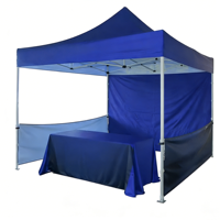Tente de réception pliable portable en aluminium 3x3m (10x10ft) personnalisée pour événements extérieurs, expositions, publicité et salons professionnels