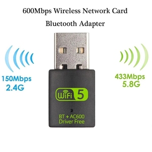 Ac600mbps <span class=keywords><strong>USB</strong></span> Wifi BT <span class=keywords><strong>Adapter</strong></span> băng tần kép 2.4GHz 5GHz Mini mạng không dây bên ngoài Receiver Dongle rtl8821cu - Product Image 6