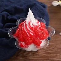 Sommer-Bestseller: Transparente PET-Dessertbecher für Slush-Eis, Schneekegel und Eisblumen – Kunststoff-Eisbecher