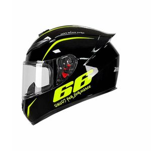 Casque de moto intégral avec impression graphique géométrique cool, visière transparente, protection antichoc, pour motard adulte - Product Image 1