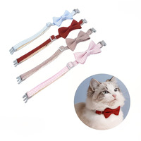 Collier pour chat réglable à carreaux Playpal avec nœud papillon, parfait pour les tenues de fête et le quotidien, accessoires pour animaux de compagnie, produit pour animaux