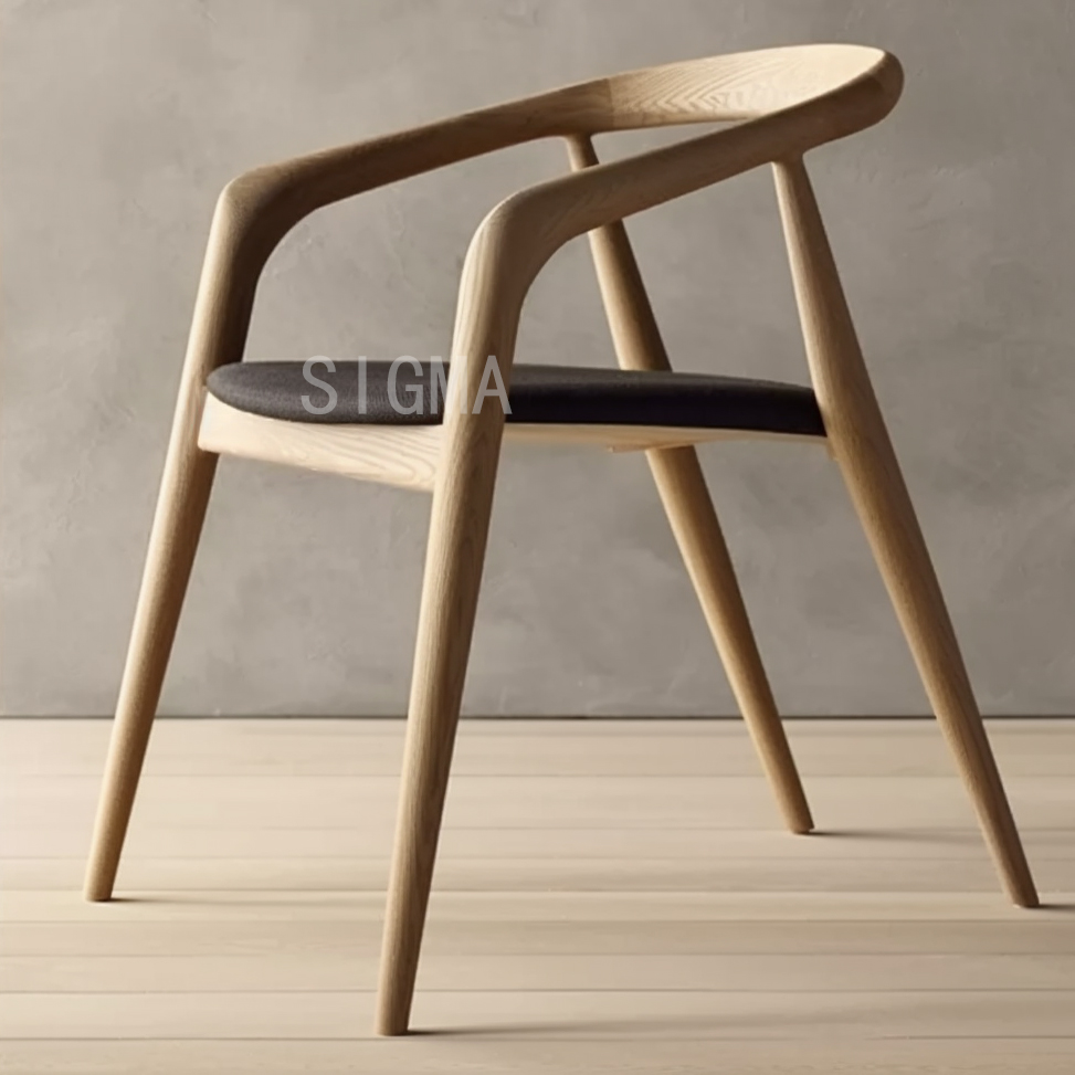 SIGMA Classic Dinning Chairs Solid Wood Armchair Furniture Living Room Dining Chair
