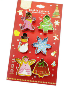 ชุดแม่พิมพ์ตัดคุกกี้สแตนเลสสำหรับการอบแม่พิมพ์คุกกี้วันหยุดแบบทำมือ - Product Image 4