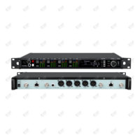 Precio al por mayor: Sistema de micrófono de karaoke UHF de alto rendimiento EIF Modelo AD4Q de 4 canales con auriculares y lavalier, para escenario, 1 año de garantía.