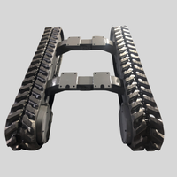 Oferta Especial: Conjunto de Tren de Rodaje de Goma de Alta Resistencia con Capacidad de Carga de 2 Toneladas para Plataformas de Perforación y Equipos, Piezas de Maquinaria Duraderas