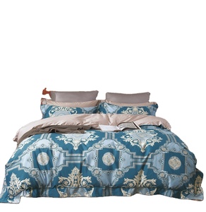 Bộ chăn ga gối 100% cotton in kỹ thuật số <span class=keywords><strong>3D</strong></span> mới, gồm 4/5/6 món: 1 vỏ chăn, 1 ga trải giường, 1 ga trải giường phẳng, 2 vỏ gối - Product Image 2