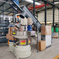 Ligne de production de granulés de combustion de biomasse de grande capacité Machine à granulés à anneau vertical pour la sciure et les copeaux