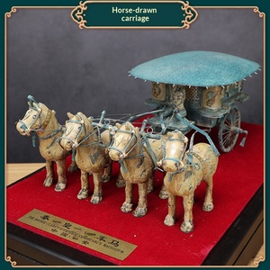 Jingciren Boutique: Amuletos de bronce del mausoleo de Qin Shihuang y adornos antiguos de caballos, recuerdos turísticos de Xi'an y caballos - Product Image 2