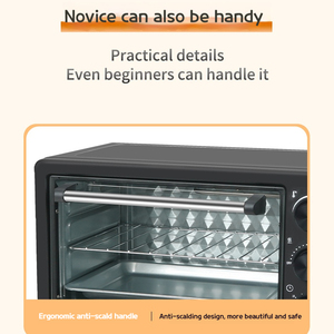 Freidora de aire de doble tanque de gran capacidad de 25L, control de botón táctil, control digital, pantalla led, horno tostador de pizza - Product Image 3