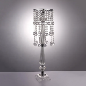 Centros de mesa de decoración de boda con implementos de flores de cristal - Product Image 5