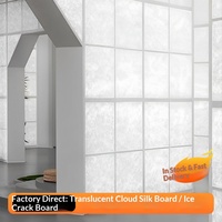 Panneaux de fond décoratifs translucides en acrylique givré effet glace craquelée et brouillard pour murs de séparation et caissons lumineux, 3mm/5mm, traitement sur mesure