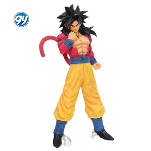 Figuras de accion coleccion draghi 24cm PVC nuova plastica super saiyan 4 goku statue anime figura trascinata una palla z giocattoli