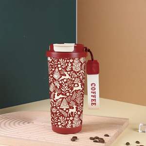 Tasses isolées de Noël en acier inoxydable personnalisées et cadeaux de festival de Noël de dessins animés - Product Image 6