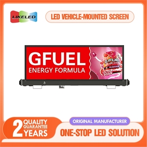 Ngoài trời không thấm nước P5 xe quảng cáo taxi màn hình hàng đầu <span class=keywords><strong>LED</strong></span> hiển thị hai mặt di chuyển dẫn đăng ký cho xe ô tô IP65 đánh giá - Product Image 2