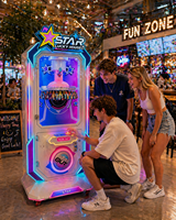 Machine à clipser la roue de la chance Star, grande capacité, en acier inoxydable, équipement de jeu d'arcade, fonctionnement à pièces, version anglaise publique