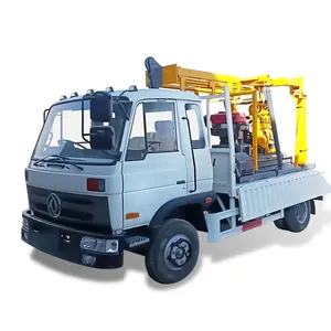 100m 200m Portable Caminhão-Montado Hidráulica Diesel Furo Bem Máquina De Perfuração