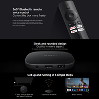 Original pour Xiaomi TV Box S (3ème Gén.) Quadricœur 2 Go + 32 Go Wi-Fi 6 Google TV Télécommande BT 360° avec Contrôle Vocal MI Box S 3ème