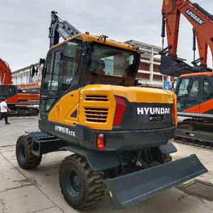 Excavator Bekas Hyundai 60w-7 HW60ECO Excavator Roda 6 Ton dalam Kondisi Baik Otomatis Bekas Hyundai60w-7 Alat Berat Konstruksi - Product Image 3