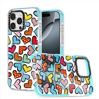 Simplicité Graffiti haute qualité résistant aux chutes dur TPU Transparent magnétique étui de téléphone portable pour iPhone 12 13 14 15 16 Pro