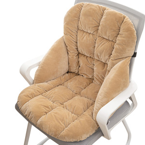 Heated U-Shape Seat Backrest Chair <b>Cushion</b> Integrated Office Electric Heating Plush Removable Washable - Product Image 5