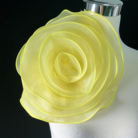 Fleur artificielle en organza brillante et colorée 3D, applique à coudre pour accessoires vestimentaires de mariage, décoration DIY