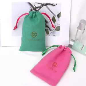 Высококачественная маленькая сумка из замшевой ткани для ювелирных изделий на шнурке, подарочная упаковка для помады, мешочек из пылевой замши