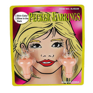 Pendientes <span class=keywords><strong>con</strong></span> forma <span class=keywords><strong>de</strong></span> pene divertidos que brillan en la oscuridad rosa para Niñas para decoración <span class=keywords><strong>de</strong></span> despedida <span class=keywords><strong>de</strong></span> soltera MOQ 100PCs - Product Image 1