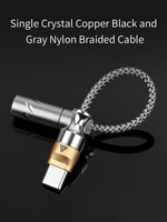 Adaptateur QKZ TC MAX+TC MAX PRO vers câble audio pour écouteurs, câble filaire Type-C vers 3,5 mm pour téléphone portable
