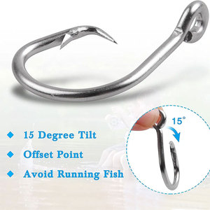 TOPIND Haute Qualité Similaire <span class=keywords><strong>Mustad</strong></span> Predator En Acier Inoxydable Cercle D'eau Salée Hameçons De Pêche - Product Image 1