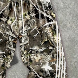 เสื้อยืดสตรีทแวร์ฮิปฮอปผู้ชาย ชุดกีฬา เสื้อยืดทรงบ็อกซี่พิมพ์ลายดิจิตอลตามสั่ง กางเกงขายาวลายพรางขากว้างทรงแบ็กกี้ - Product Image 4