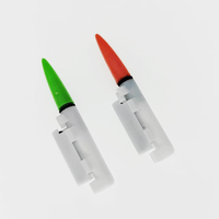 Bâton lumineux de pêche vert/rouge sans batterie, bâton lumineux LED pour la pêche, bâton lumineux Starlight, accessoire de pêche