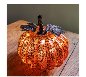 Nouveauté en promotion : Guirlande lumineuse LED en verre en forme de citrouille féerique pour Halloween, Thanksgiving, la Saint-Valentin et les décorations de fêtes - Product Image 5