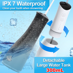 Professionnel 300ML Noir <span class=keywords><strong>Voyage</strong></span> Eau <span class=keywords><strong>Dentaire</strong></span> Flosser Étanche Rechargeable <span class=keywords><strong>Jet</strong></span> pour Oral Irrigator USB Source D'alimentation Électrique - Product Image 4
