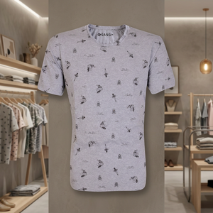 T-shirt à manches courtes pour homme, imprimé par sublimation, 100% polyester, col rond, coupe décontractée, motif photo, tissu tricoté - Product Image 1