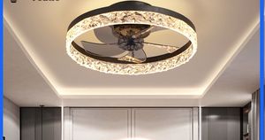 20 \ "モダンなロープロファイルLED天井ファンライトリモート6スピードの色温度変化寝室の子供の部屋のリビング - Product Image 4