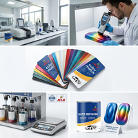 Peinture automobile acrylique 2K éco-responsable MLB résistante à la chaleur, couche de finition liquide haute brillance à application par pulvérisation