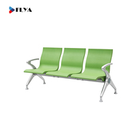 Chaises d'attente modernes à assise souple pour aéroports, gares et salles d'attente – Bancs d'attente en aluminium