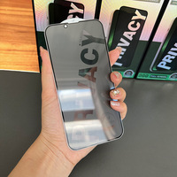 30 °   Film de protection d'écran en verre statique anti-espion pour iPhone 17 16 Pro Max 15 14 13 12 11, film antichoc d'usine